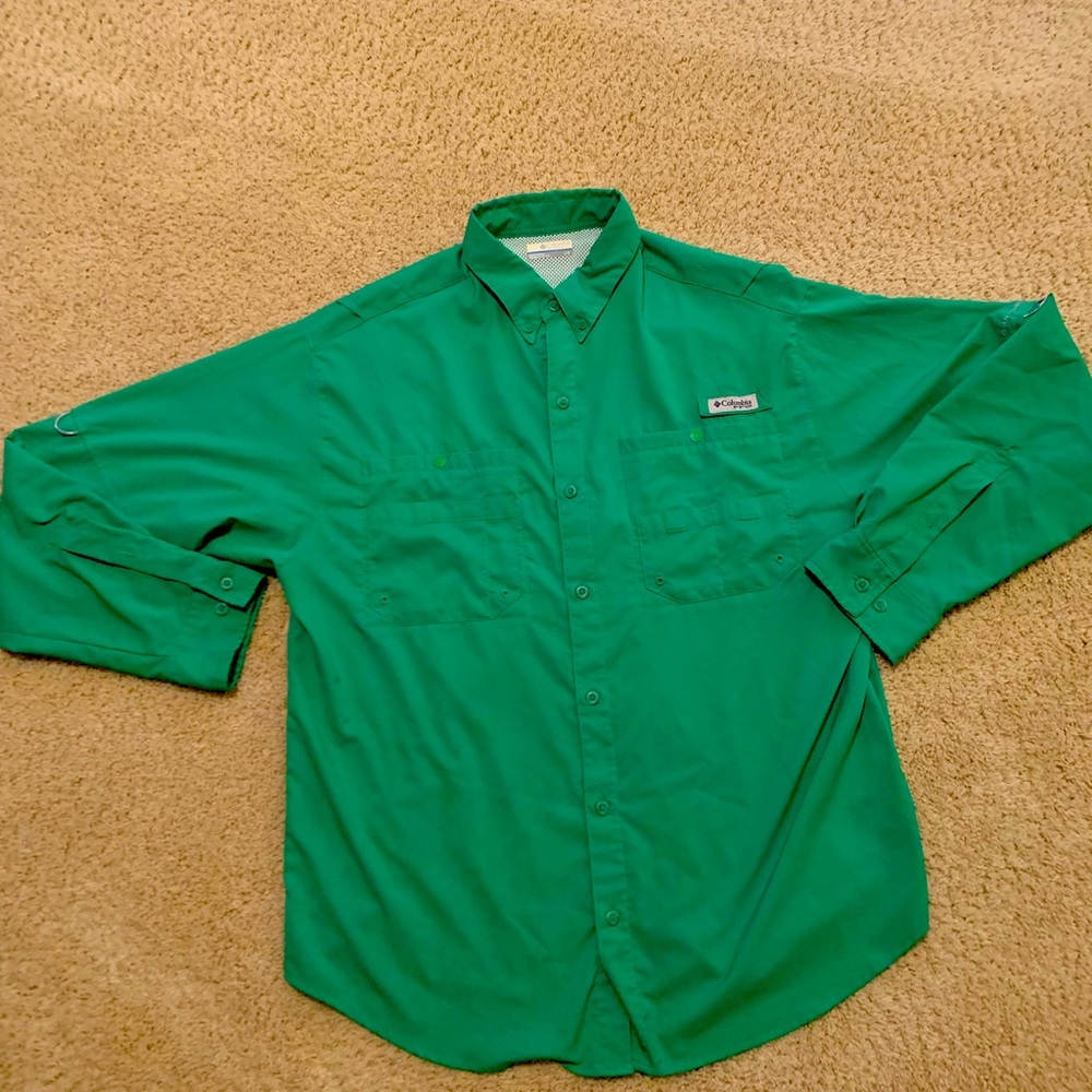 Mens Columbia long sleeve fishing shirt